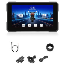 5 Inch Motorcycle Portable Display Wireless CarPlay Android Auto Bracket