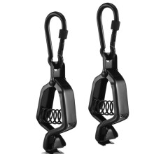 2pcs Heavy Duty Glove Clip Holder - Alligator Jaw Spring Clip for Work Gloves, Keys, Tools, Safety Gear