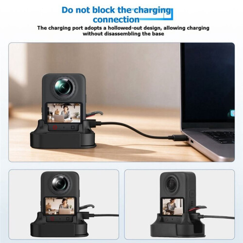 For  Osmo 360 1/2 Camera Desktop Holder Stand Non-Slip Stable Support Base Adjustable Mount Bracket 1