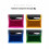 Portable Rainbow Transparent Storage Bag Organizer for Cables, Digital Electronics Accessories Pouch B 6