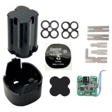 16.8V Lithium Battery Case 4x18650 Battery Holder Shell with Protection Board with Charging Port, No Battery Cell