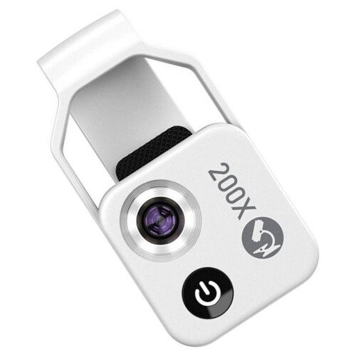 200X Pocket Microscope Lens, Miniature Micro Macro Phone Lens for Check View, GIA IGI GRA Laser Waist Code Verification 2