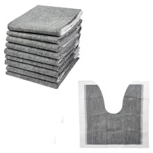 25PCS Disposable Toilet Mats Absorbent Toilet Floor Protector From Urine,U Shaped Toilet Mat