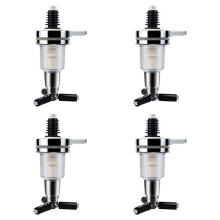 4Pcs 45Ml/1.5Oz Bar Butler Wall Mounted Replacement Nozzle Shot Dispenser for Revolving Liquor CaddyBottle Holder