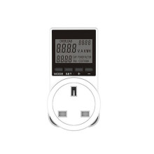 Watt Meter Power Meter Plug Electricity Usage Monitor Monitor Kilowatt Meter Socket Outlet UK Plug