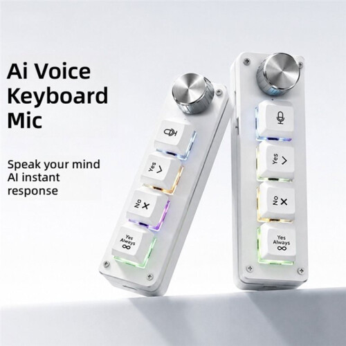 AI-Powered Voice-Input Keyboard with Built-in Microphone for Coding Programming Typing Optimized for Tools Like Codex B 2