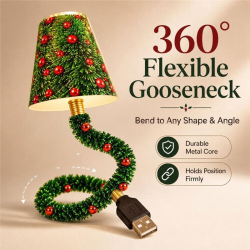 Christmas Projector Light Christmas Tree Projector Flexible USB Christmas Night Light 6 Patterns for Holiday Decor 1