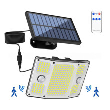 High Power 261LED Sensor Solar Light Outdoor 3 Working Modes IP65 Waterproof Lights for Yard Garden Fence Wall Light
