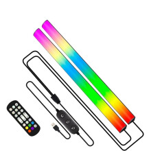 2 In1 Control Monitor Light Bar RGB LED Gaming Ambient Light Sound-Reactive Music Sync Light for PC Computer