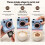 3D Printed Latte Camera Vintage  Replaceable Cards DIY Latte Art Camera Tool One Touch Press+4 Stencils 6
