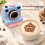 3D Printed Latte Camera Vintage  Replaceable Cards DIY Latte Art Camera Tool One Touch Press+4 Stencils 5