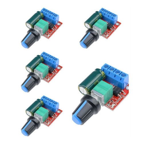 5PCS  Motor PWM Speed Controller  4.5V-35V 5A Speed Adjustable  Module 12V 24V Variable Voltage Regulator