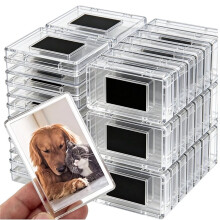 Transparent Magnetic Photo Card Holders - Waterproof Acrylic Fridge Magnetic Frames