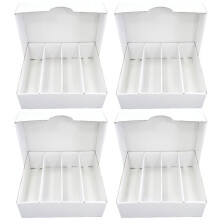 3Pcs Trading Card Storage Box - Large Capacity Cardboard Organizer for Sports Game Cards