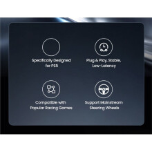 Racing Wheel Converter for PS5 Gaming Steering Wheel Arcade Joystick Receiver for Popular Racing Games Steering Wheels