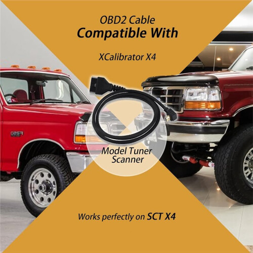 OBD2 Cable for  Xcalibr/X4 Performance Tuner - V3 Port Compatible Essential Diagnostic & Programming Tool 2
