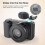 Cold Shoe Adapter with Wind Muff Windshield for  ZV-E10 Vlog Compact, 5