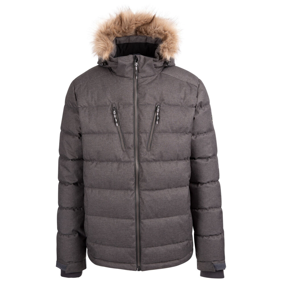 Trespass Mens Pagleshaw TP75 Waterproof Parka (Grey Marl) - Size Large - Image 2
