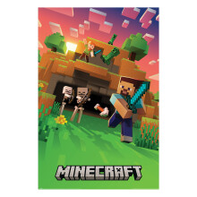 Minecraft Cinematic Skeleton Poster