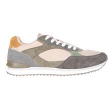 (12 UK, Green) Animal Mens Sutton Casual Leather Trainer