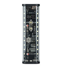 100W PD3.1 Transparent DIY Power Bank 8-Cells 21700 Solder-Free Battery Holder Voltage Adjustable Fast Charging Box