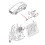 Front Door Lock Bowden Cable 8T0837085 for  A5 RS5 2010-2017 Interior Door Handle Release Cable 6