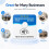 Programmable NFC Desktop Card Square & Round Self-Adhesive NFC Tag for  Menu Tap Table Access 5