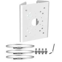 Soporte de Montaje en Poste para Cámara de Seguridad, Adaptador de Domo PTZ Vertical para Columna de Poste de Sistemas Dahua
