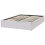 Beliani Ottoman Bed without Headboard DINAN Fabric Light Grey 120 x 200 cm (EU Small Double) 4