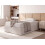 Beliani Ottoman Bed without Headboard DINAN Boucle Off-White 120 x 200 cm (EU Small Double) 2