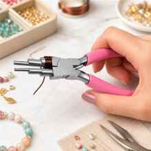 Jewelry Making Nylon Pliers, Bail Making Pliers Nylon Jaw Pliers for Beading Looping Shaping Wire, Bending Tool Set