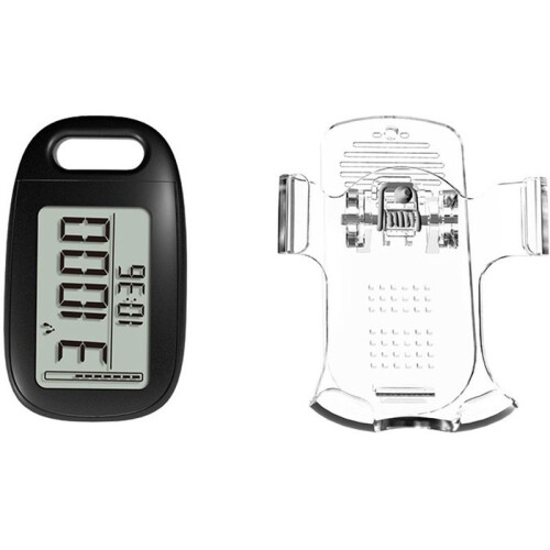 3D Sensor Pedometer with Lanyard Waist Clip Exercise Counter Large Screen Pedometer Odometer for Walking Steps Counter 2
