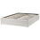 Beliani Ottoman Bed without Headboard DINAN Fabric Off-White 120 x 200 cm (EU Small Double) 4