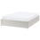 Beliani Ottoman Bed without Headboard DINAN Fabric Off-White 120 x 200 cm (EU Small Double) 5