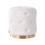 Beliani Pouffe CARROLLTON Velvet Off-White 1