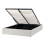 Beliani Ottoman Bed without Headboard DINAN Fabric Off-White 120 x 200 cm (EU Small Double) 1