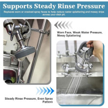 Pre-Rinse Spray Valve Repair Kit for T&S Brass B-24K B-0107 Replaces Worn Spray Face, for Commercial Kitchen Sink Wands