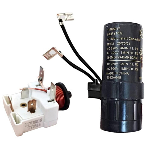 Replacement 117U6019 Start,117U5017 Capacitor 80uF for DanFOSS Refrigerator Freezer Compressor SC15 21 SC18G