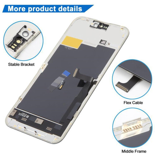 Pro iPhone 15 Pro Max JK sestava LCD z flexibilního materiálu OLED 2