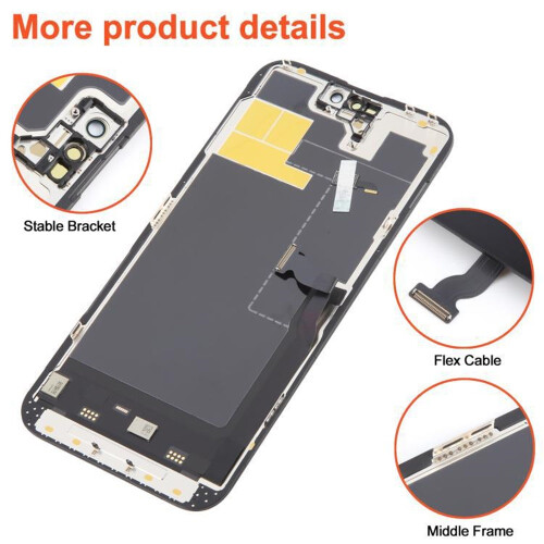 Pro iPhone 14 Pro Max flexibilní dotyková sestava OLED LCD 2