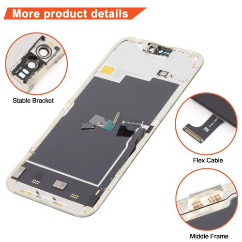 Pro iPhone 15ProMax flexibilní dotyková sestava OLED LCD 2