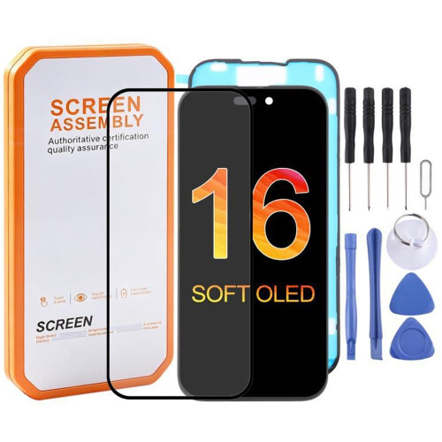 Pro iPhone 16 flexibilní dotyková sestava OLED LCD