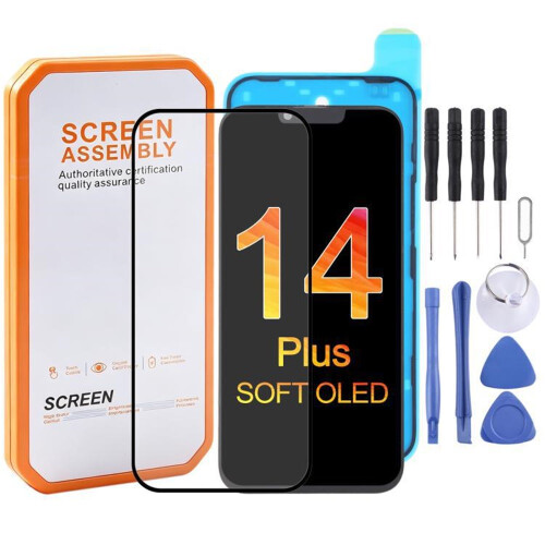 Pro iPhone 14 Plus flexibilní dotyková sestava OLED LCD