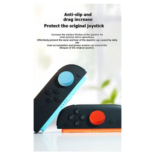 2Pcs Thumb Grip Caps Analog Controller Gamepad Thumb Stick Grips for  NS 2 Controller D
