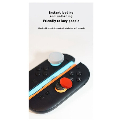 2Pcs Thumb Grip Caps Analog Controller Gamepad Thumb Stick Grips for  NS 2 Controller E 2