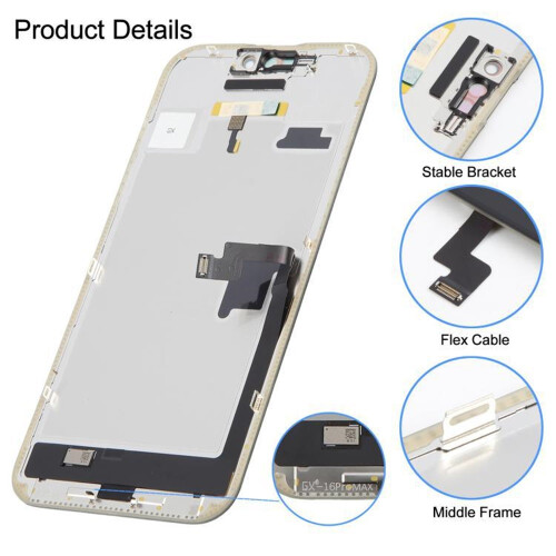 Měkký OLED displej pro iPhone 16 Pro Max 2