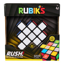 Rubik’s Cube, Rubik’s Rush - Light-Up Electronic Game, 1-4 Players, Interactive Brain Teaser Speed Game for Solo or Multiplayer Fast-Paced Fun, Co