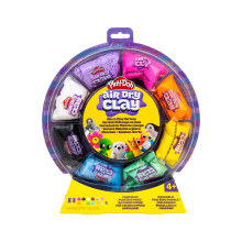 Play-Doh Air Dry Clay Texture Wheel Playset, 8 Colours for Kids
