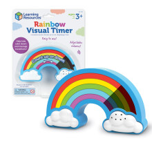 Learning Resources Rainbow Visual Timer for Kids, 5 Settings, Ages 3+