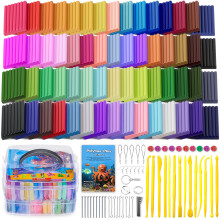 Ixiaoyoo Polymer Clay Set, 60 Colors Oven Bake DIY Modeling Clay for Kids